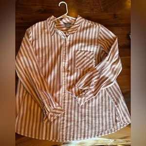 Natural Reflections at Bass Pro Shop. Chambric button down shirt. Striped XXL